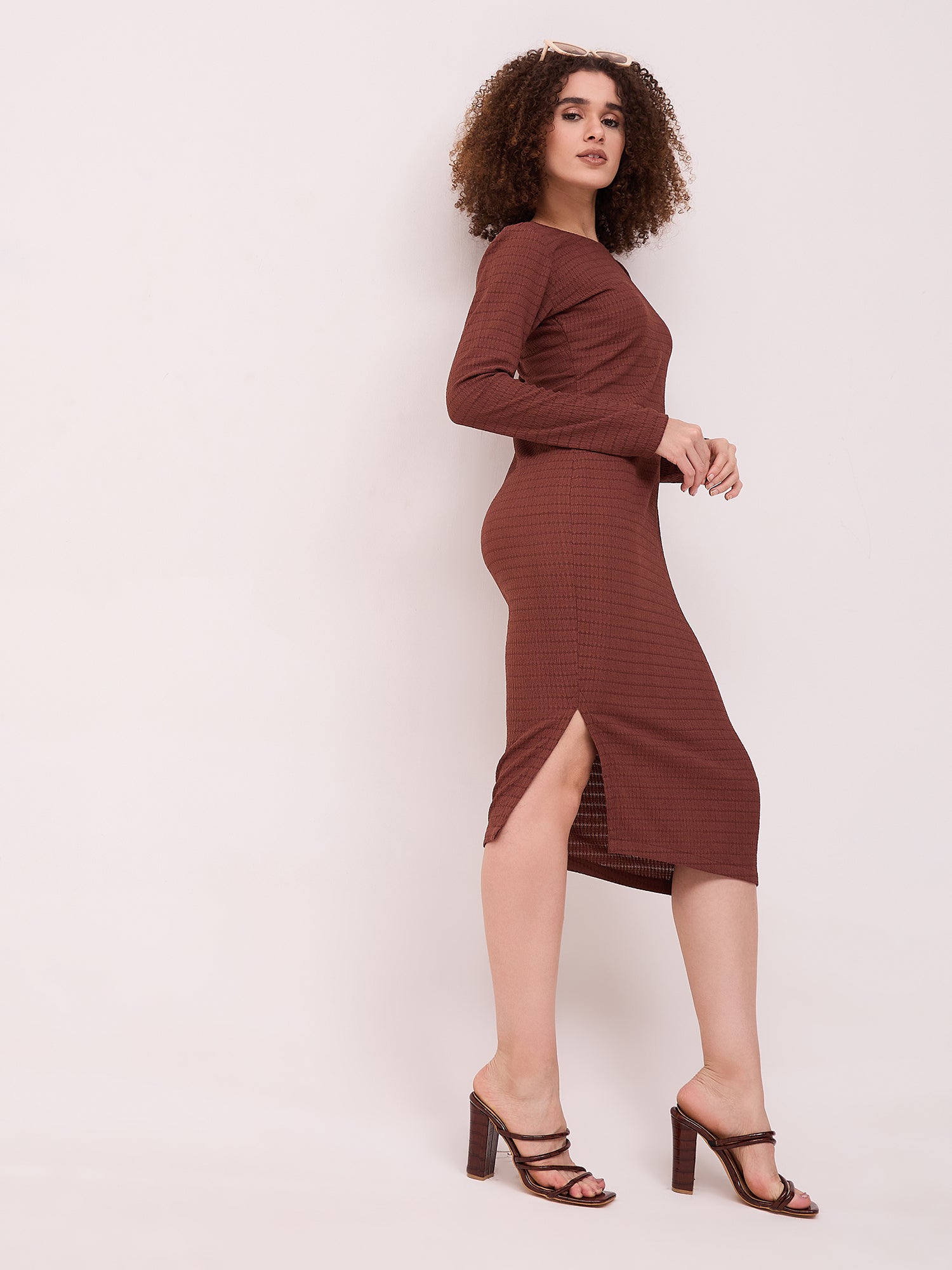 Brown Bodycon Dress