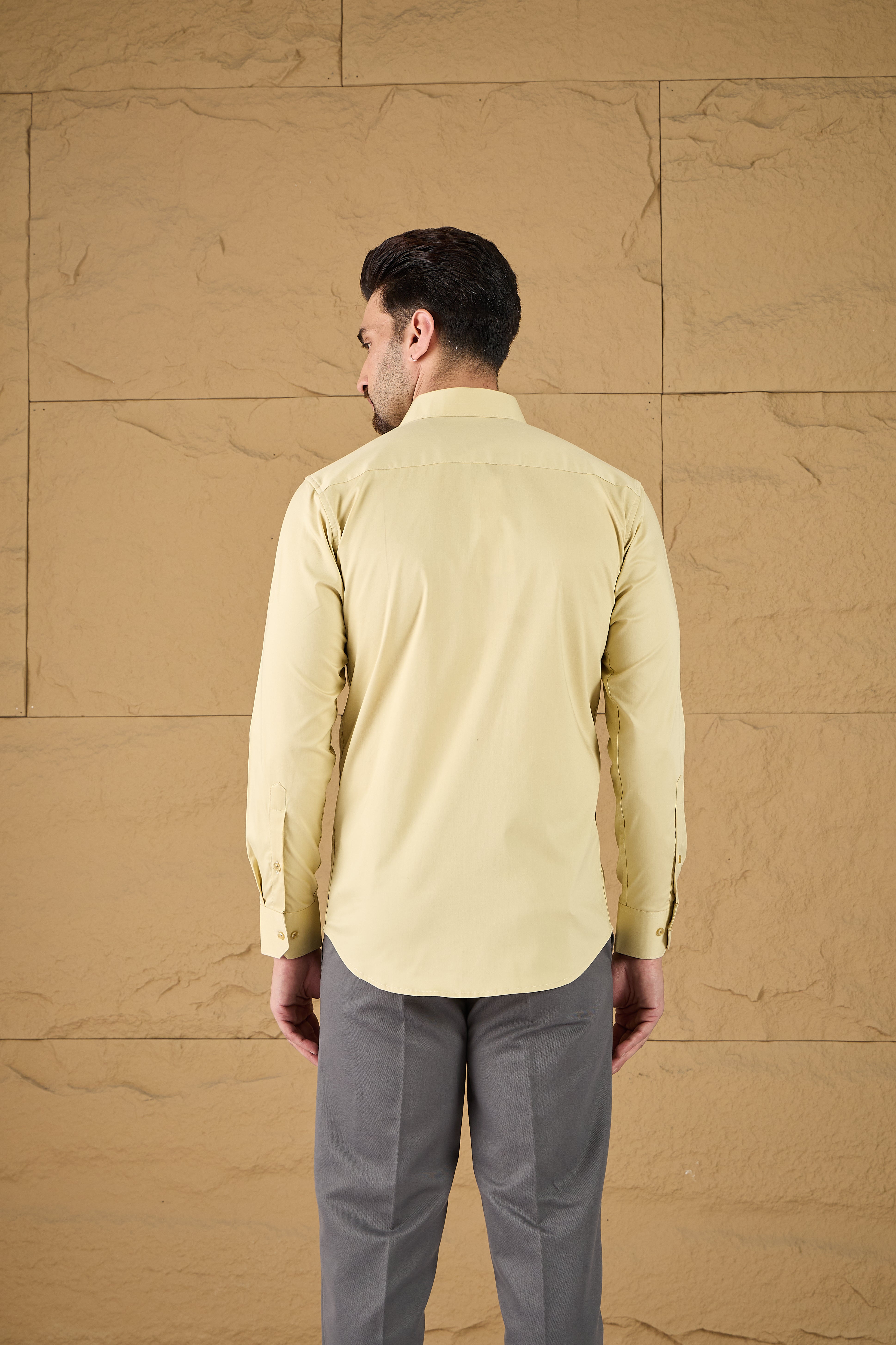 Star Dust Embroidered Stretch Cotton Shirt