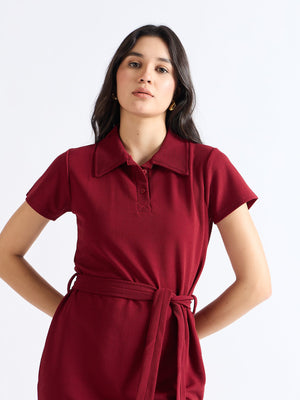 All Yours Burnt Umber T-Shirt Dress Zoom