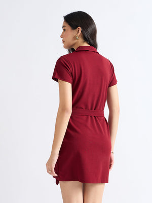 All Yours Burnt Umber T-Shirt Dress back