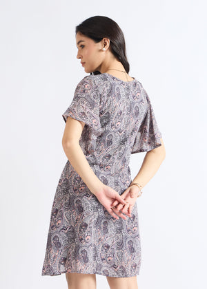 All Yours Lead Grey Ethnic Fusion Mini Back