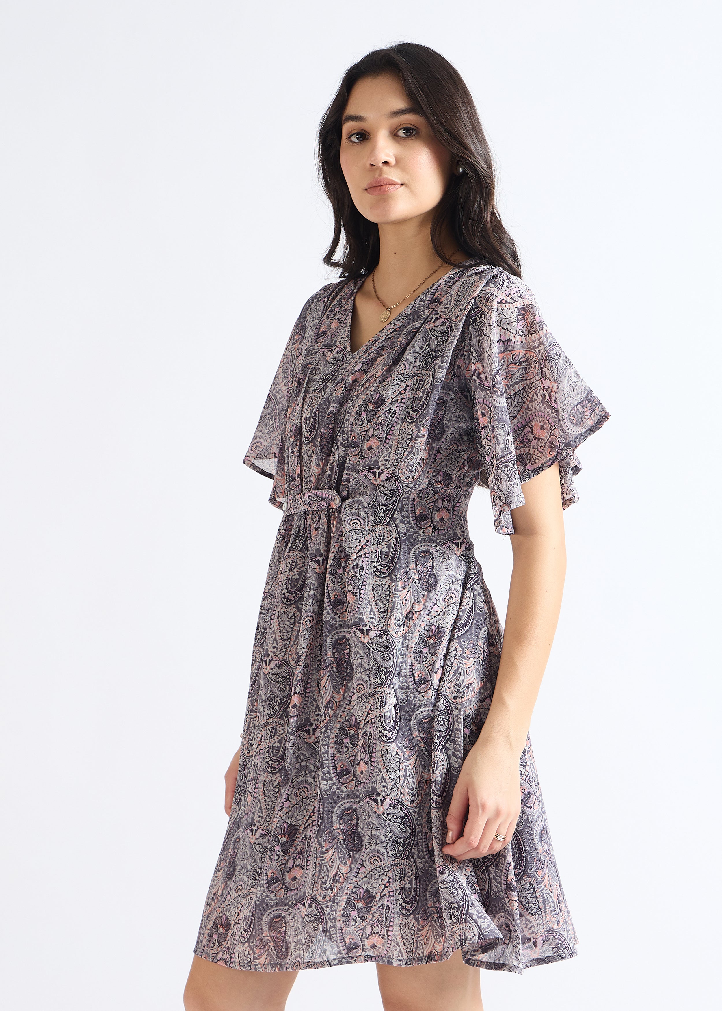 All Yours Lead Grey Ethnic Fusion Mini Side