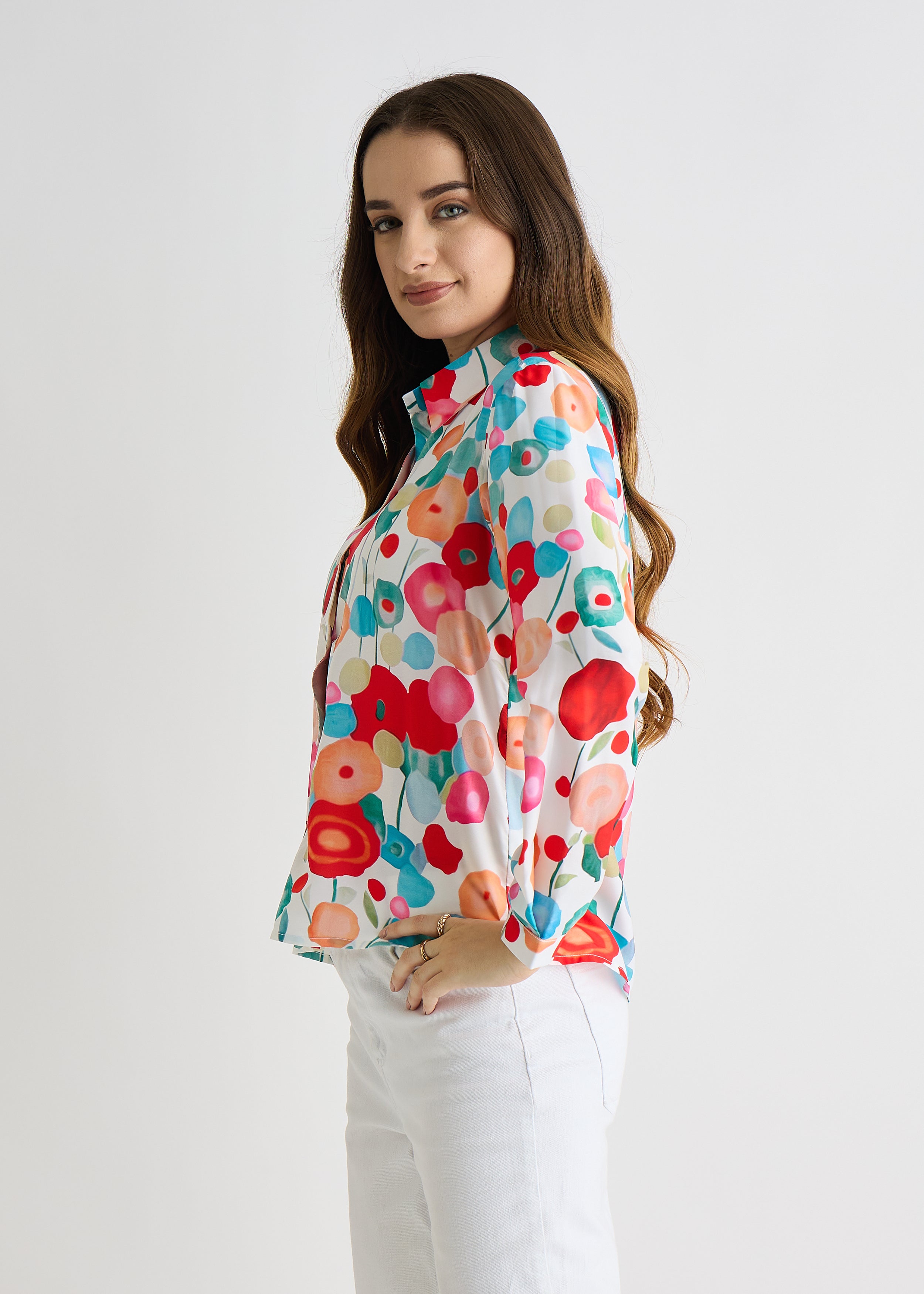 All Yours Multicolor Floral Regular Printed Shirt Side