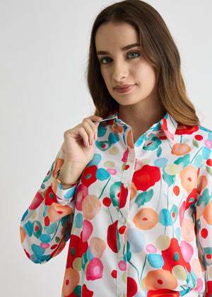 All Yours Multicolor Floral Regular Printed Shirt Zoom_1