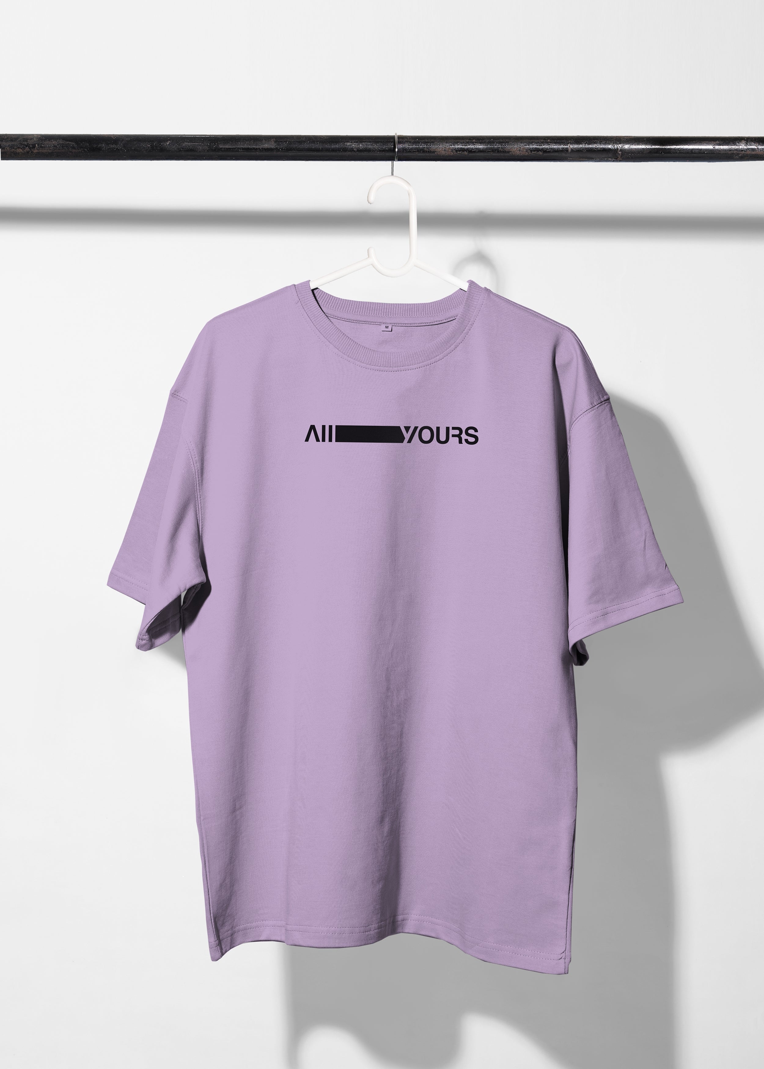 All Yours Orchid Bloom Oversized T-shirt with She Can Do It Graphic Front