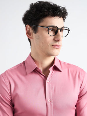 All Yours Pink Twill Stretch Cotton Shirt Zoom
