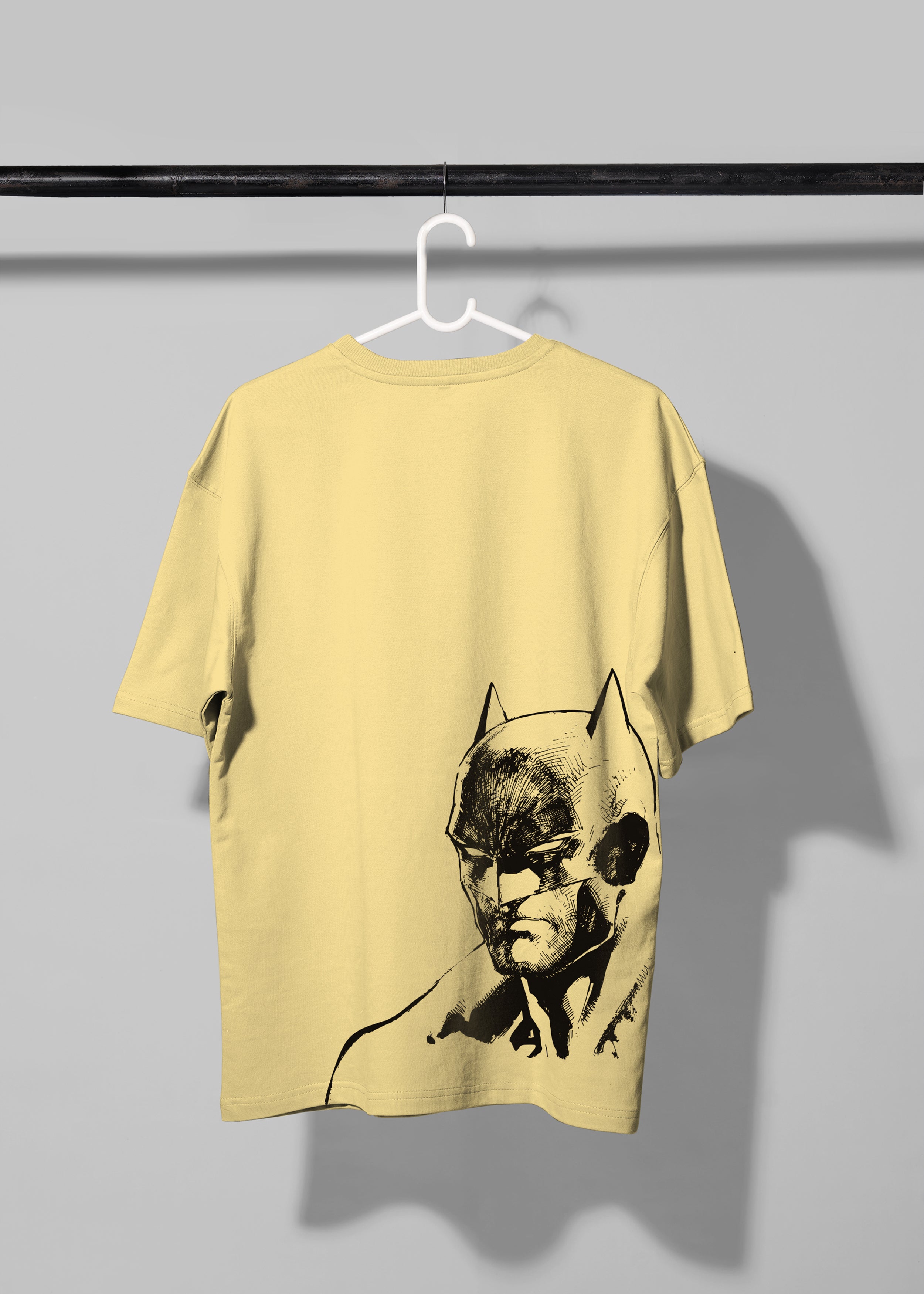 All Yours Popcorn Oversized T-shirt with Batman on back Back