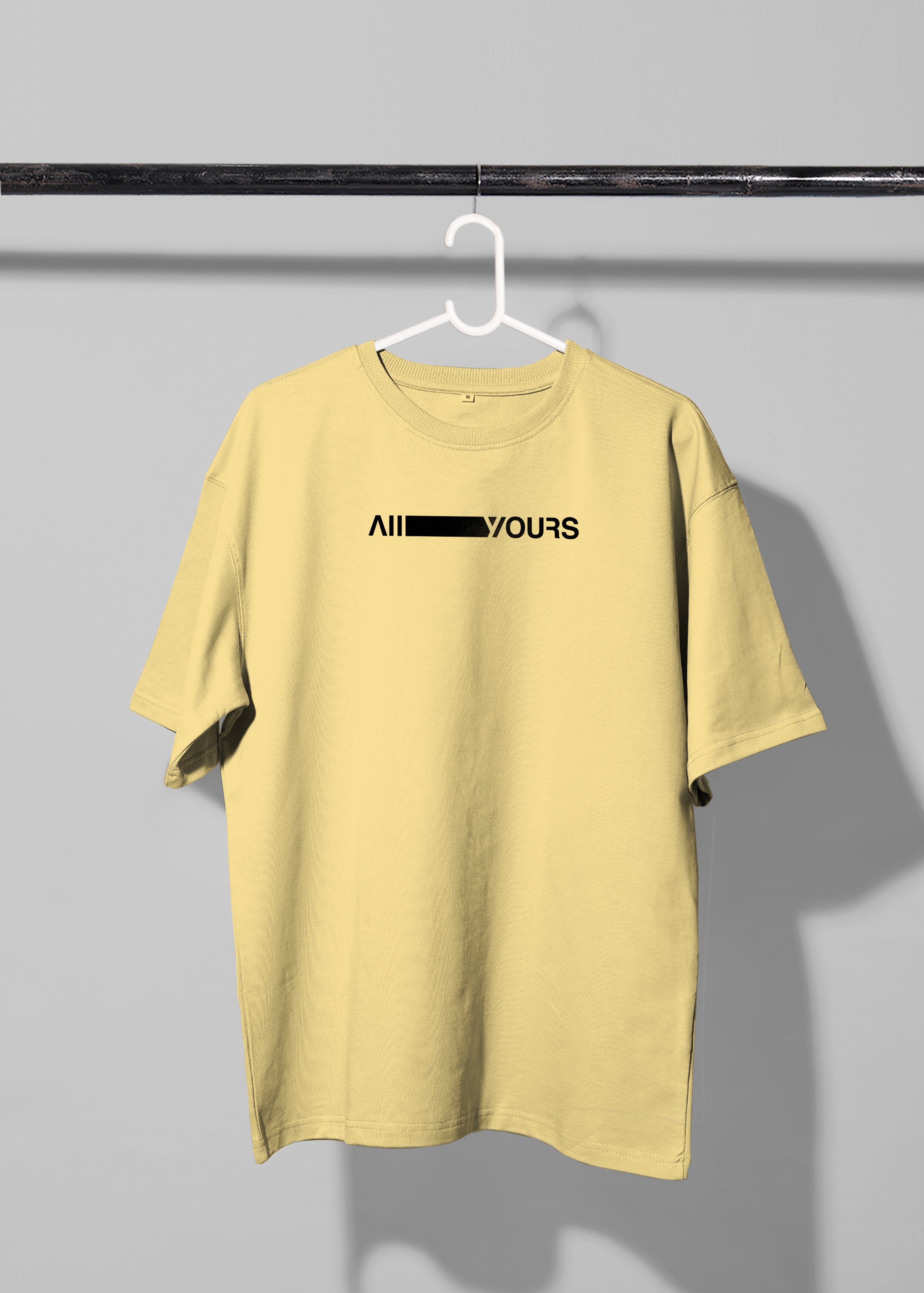 All Yours Popcorn Oversized T-shirt with Batman on back Front