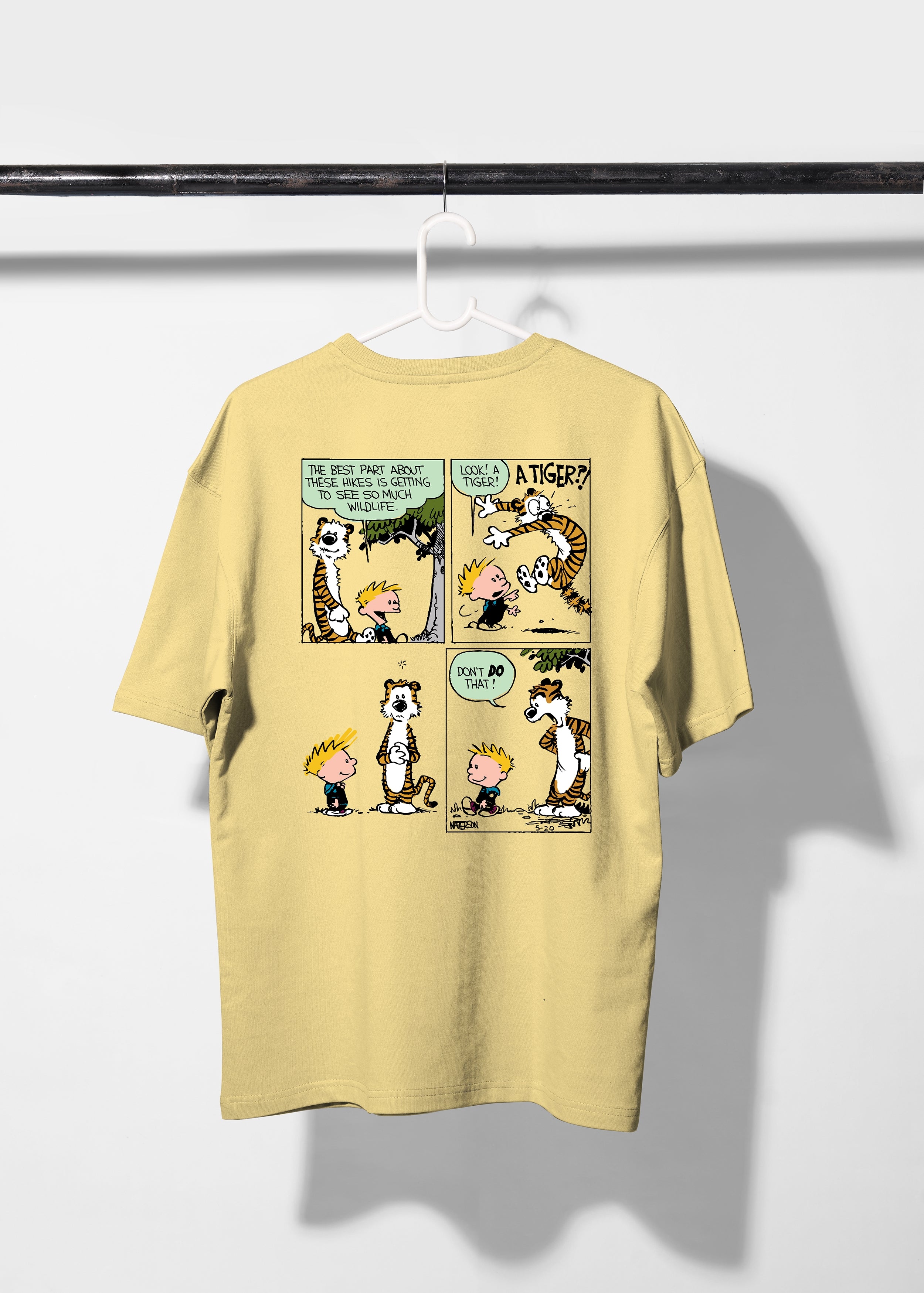 All Yours Popcorn Oversized T-shirt with Comic Style Graphic Back