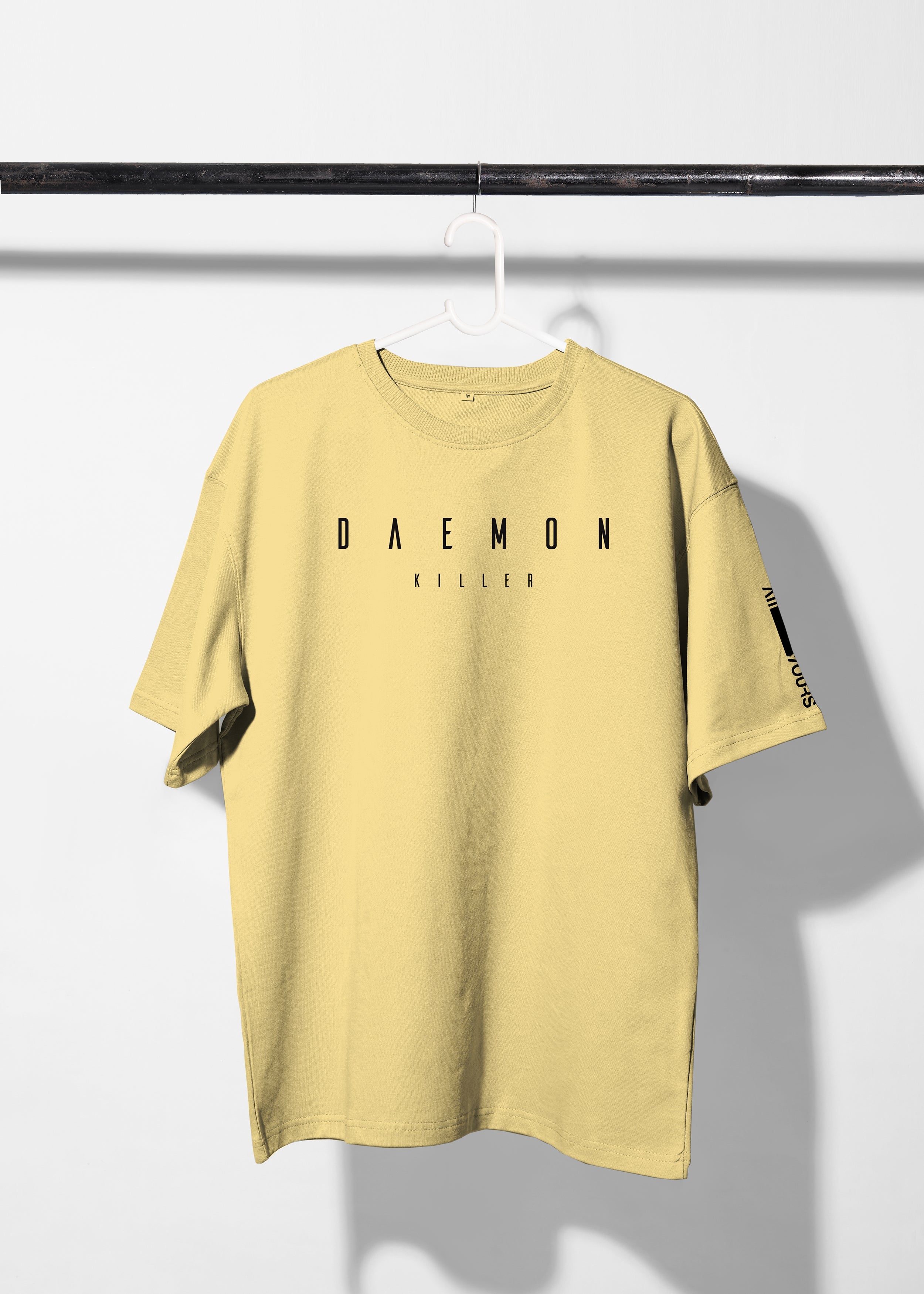 All Yours Popcorn Oversized T-shirt with Daemon Graphic Front