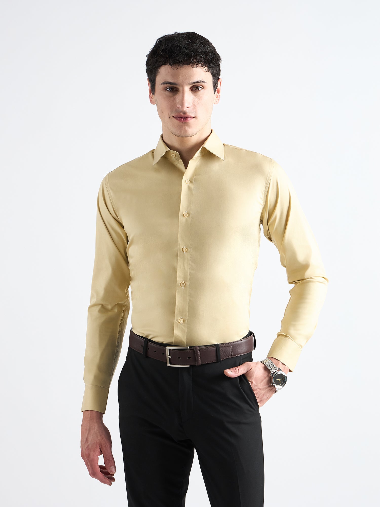 All Yours Star Dust Twill Stretch Cotton Shirt Front_1