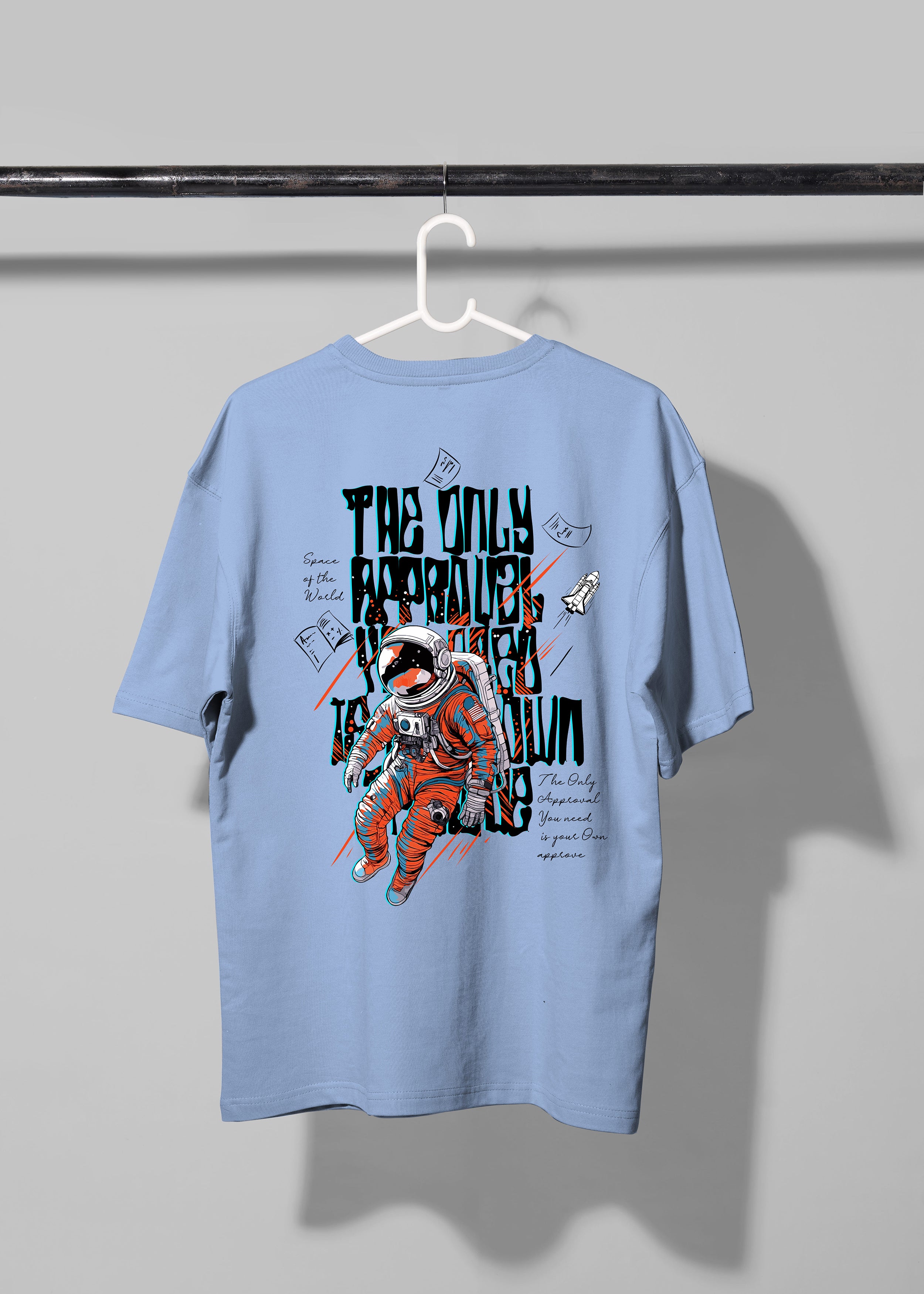 All Yours Windsurfer Oversized T-shirt with Astronaut Graphic Back