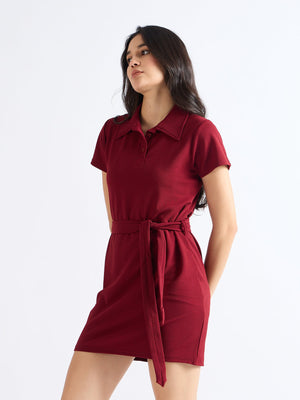 All Yours Burnt Umber T-Shirt Dress Side