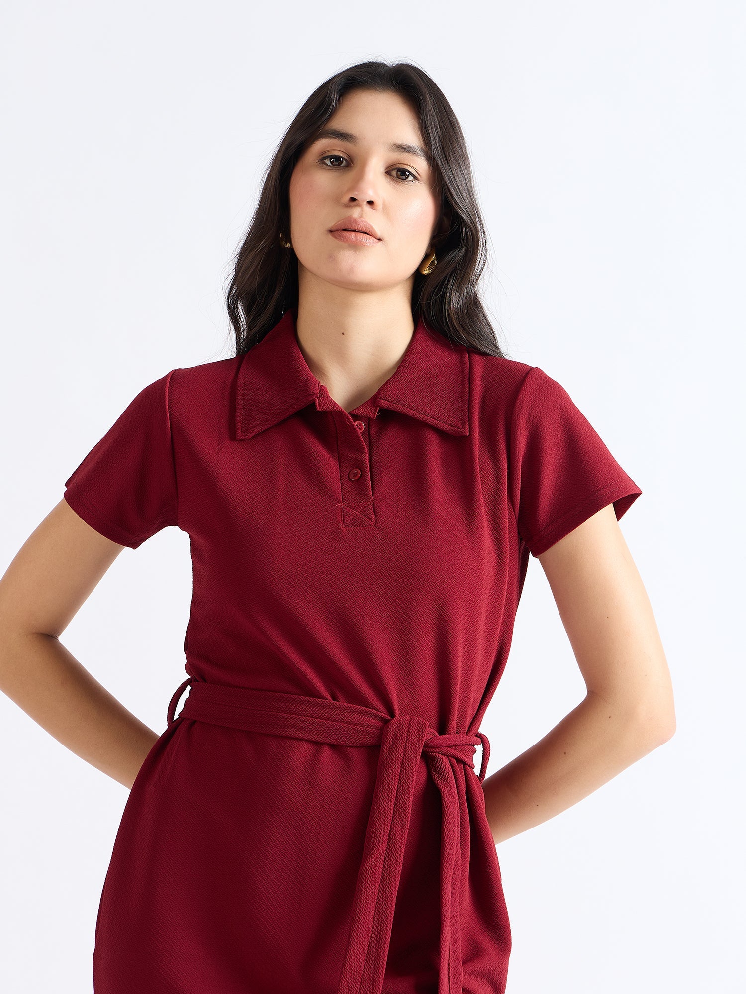 All Yours Burnt Umber T-Shirt Dress Zoom