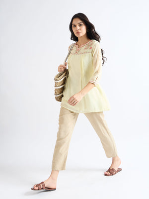 All Yours Hampton Embroidered Floral Blouson Top Side_2