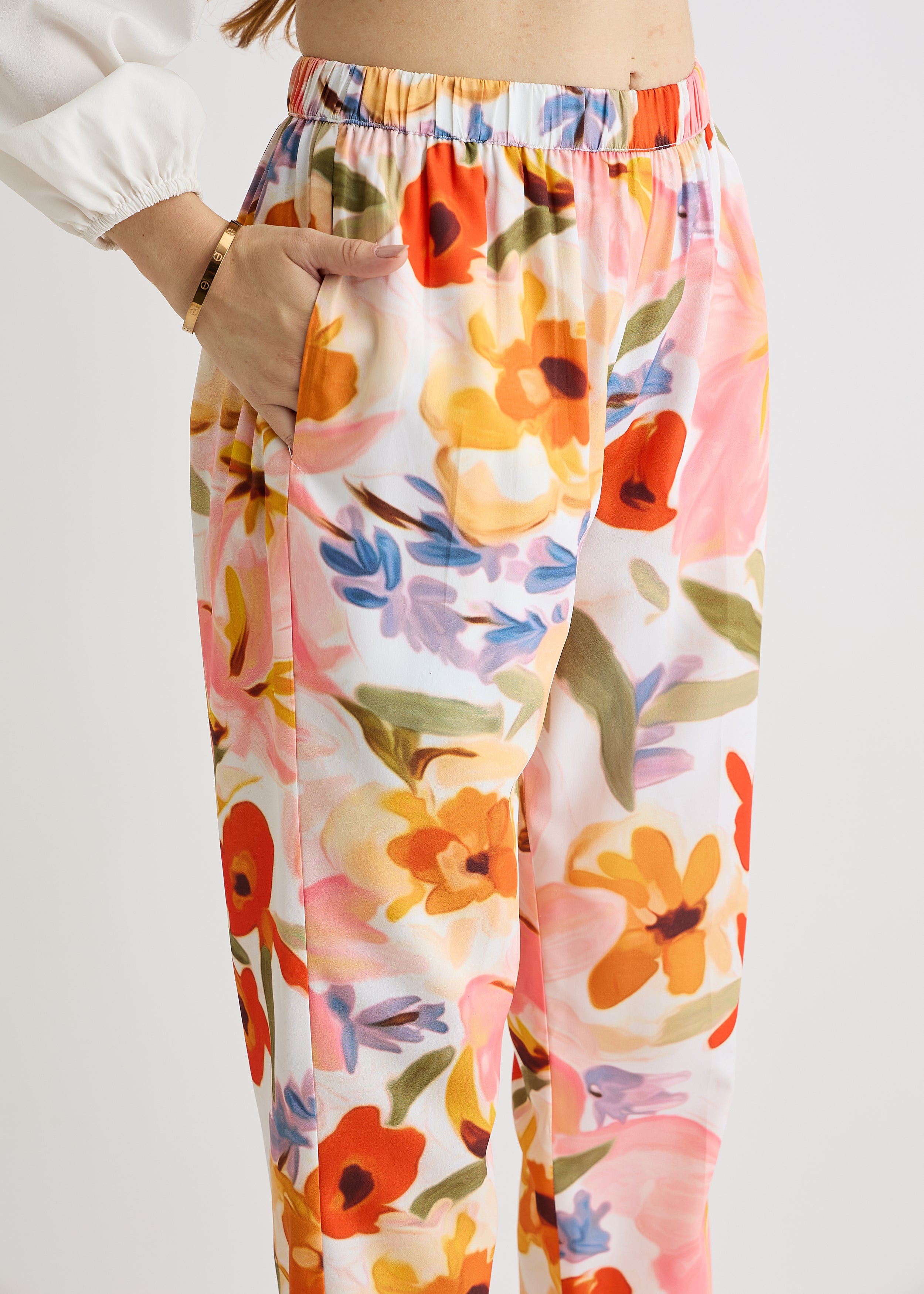 All Yours Multicolor Floral Print Trouser Bottom