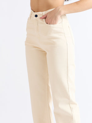 All Yours Off White Wide Leg Jeans Zoom