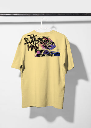 All Yours Popcorn Oversized T-shirt with Bad Man Graphic Back