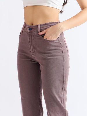All Yours Purple Wide Leg Jeans Zoom